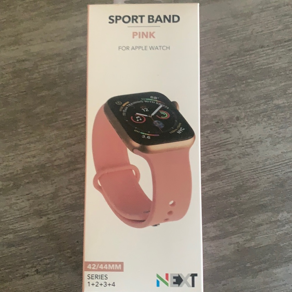 NEW NEXT pink sport band for apple watch